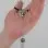 Your Love is King - Silver Penis Chain with Hematite Gem Tassel