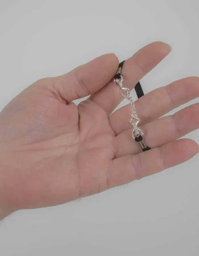 King of Sorrow - Men's Silver Penis Chain Bracelet