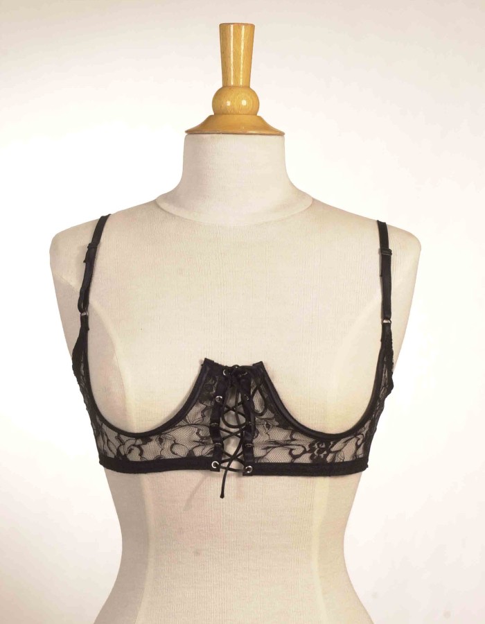 Bad Girl - Soutien-gorge sans armatures à lacets