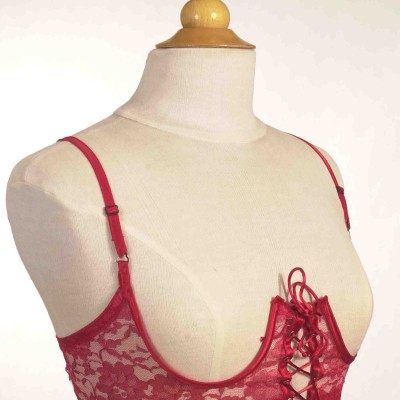 Bad Girl - Soutien-gorge sans armatures à lacets