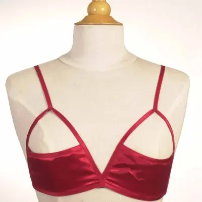 Bad Influence - Satin Open Cup Sling Bra