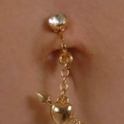 Bang Bang - Gold Cupid Non-Piercing Belly Ring