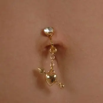 Bang Bang - Gold Cupid Non-Piercing Belly Ring