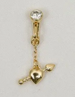 Bang Bang - Gold Cupid Non-Piercing Belly Ring