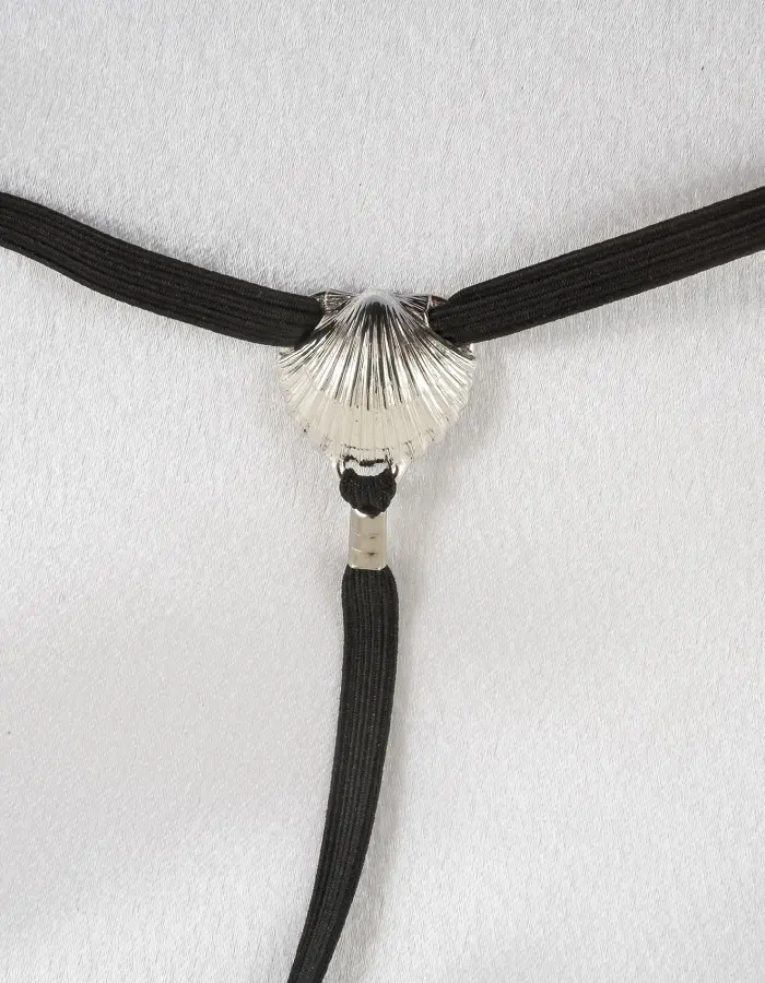 Beachcomber - Sterling Silver Rare Pearl Vagina G-String Jewelry