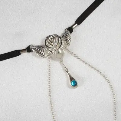Bed of Roses - Sterling Silver Rose d’Amour Vagina G-String Jewelry