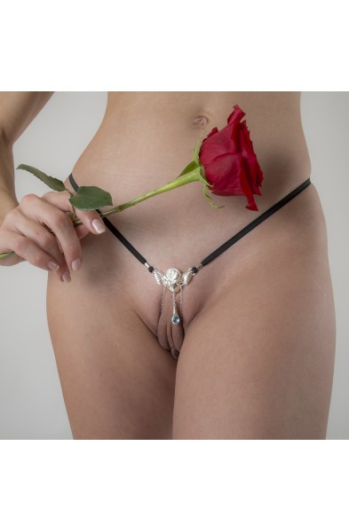 Bed of Roses - Sterling Silver Rose d’Amour Vagina G-String Jewelry