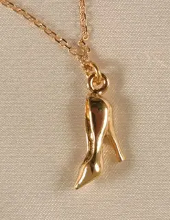Begin the Beguine - Gold High Heel Wrist/Ankle Chain