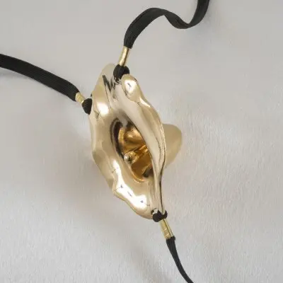 Beneath the Southern Cross - Vaginal Flower Bloom Penetrating G-String in Gold