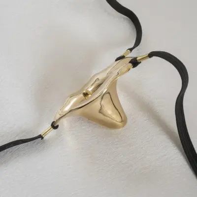 Beneath the Southern Cross - Vaginal Flower Bloom Penetrating G-String in Gold