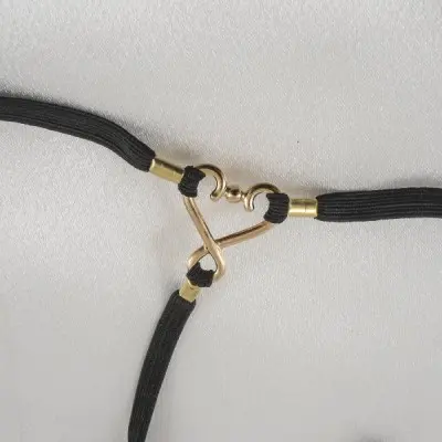 Bilitis - Women's Strings of Love G-String with Flower in Gold