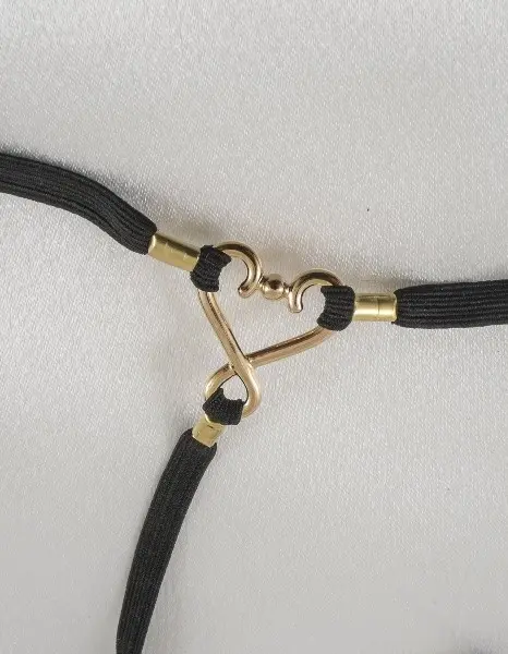 Bilitis - Women's Strings of Love G-String with Flower in Gold