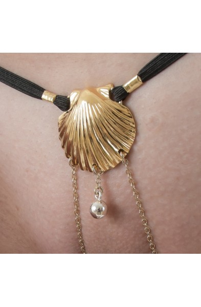 Birth of Venus - Labia G-String Jewelry with Clit Pearl