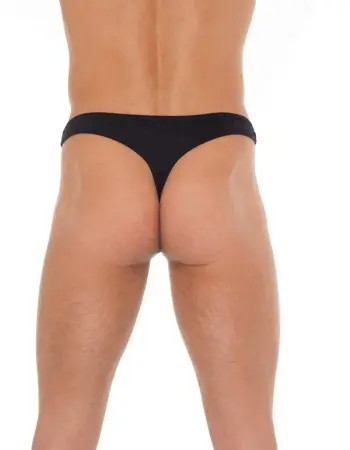 Black Fishnet Thong