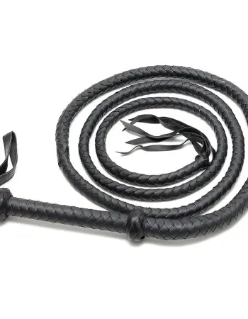 Black Leather Arabian Whip 250 cm Long