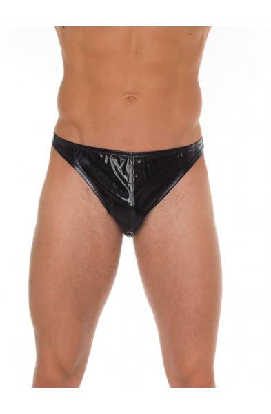 Black PVC Patent G-String