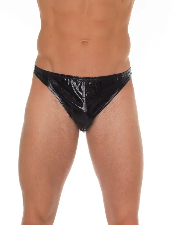 Black PVC Patent G-String