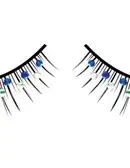 Black-Blue-Green Rhinestone Eyelashes