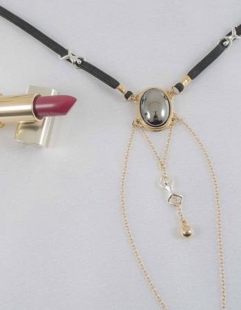 Blank Space - Impatient Desire G-String with Pendant in Gold