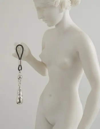 Blood Sugar Sex Magik - Women's Non-Piercing Ornate Teardrop Nipple Rings in Silver