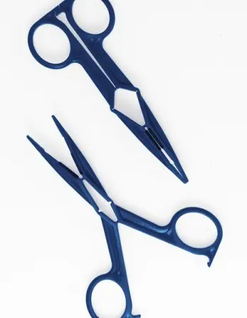 Blue Plastic Scissor Nipple Clamps