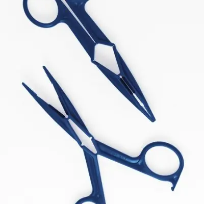 Blue Plastic Scissor Nipple Clamps