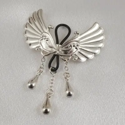 Borderline - Women's Non-Piercing Silver Wings of Desire Nipple Jewelry