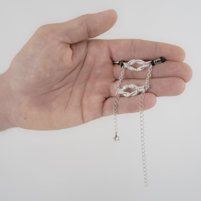 Bowline  - Nautical Knot Penis Band in Silver
