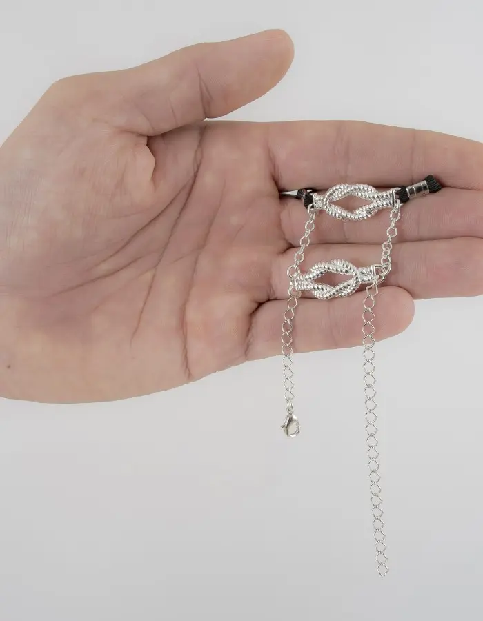 Bowline  - Nautical Knot Penis Band in Silver