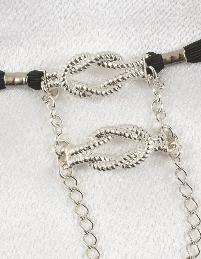 Bowline  - Nautical Knot Penis Band in Silver