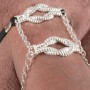 Bowline  - Nautical Knot Penis Band in Silver