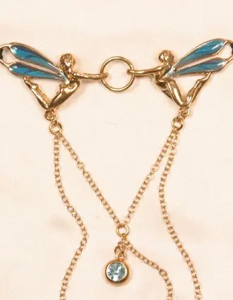 Break Free - Women's Fairy Wings G-String With Labia Gem