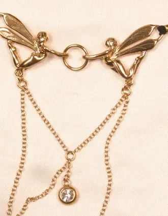 Break Free - Women's Fairy Wings G-String With Labia Gem