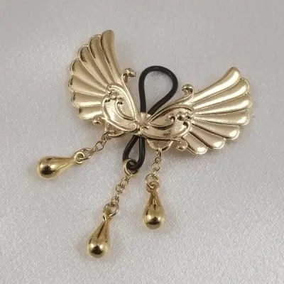 Burning Up  - Non-Piercing Gold Wings of Desire Nipple Jewelry