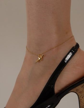 Gold Cupid Wrist/Ankle Bracelet