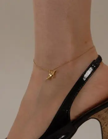 Gold Cupid Wrist/Ankle Bracelet