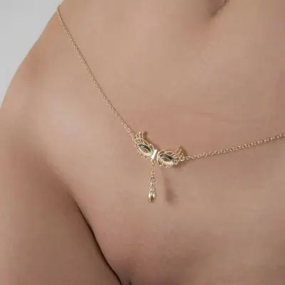 A Dreamed of City - Gold Venetian Love Mask Waist Chain