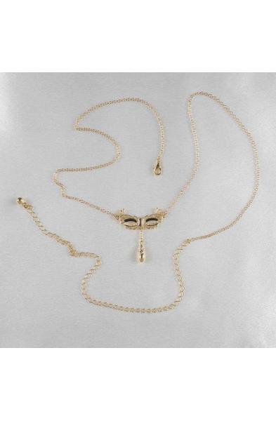 A Dreamed of City - Gold Venetian Love Mask Waist Chain