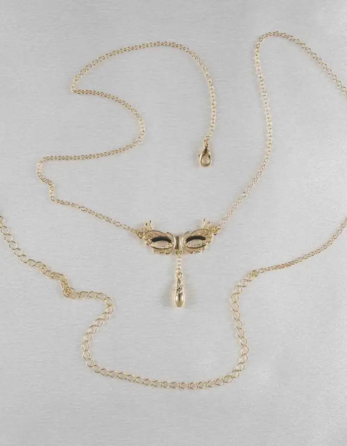 A Dreamed of City - Gold Venetian Love Mask Waist Chain
