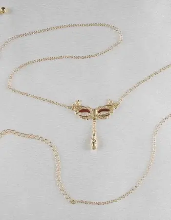 A Dreamed of City - Gold Venetian Love Mask Waist Chain
