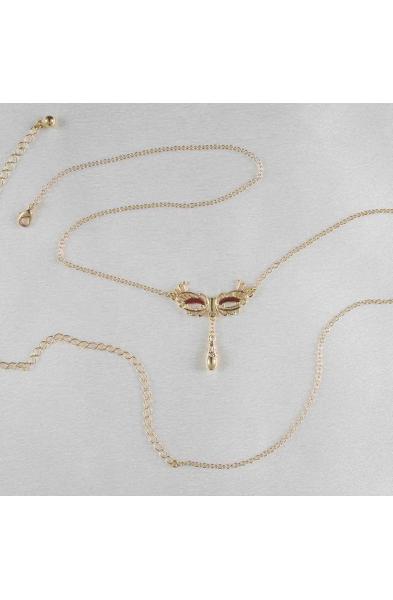 A Dreamed of City - Gold Venetian Love Mask Waist Chain