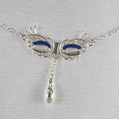 The Knot of Love - Silver Venetian Love Mask Waist Chain