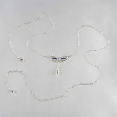 The Knot of Love - Silver Venetian Love Mask Waist Chain