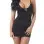 Can't Help Falling In Love - Black Strappy Mini Dress