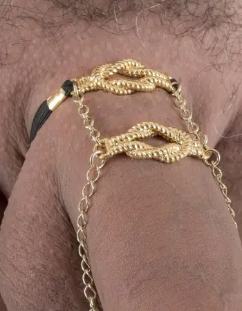 Carrick Bend - Gold Sailor Knot Penis Band
