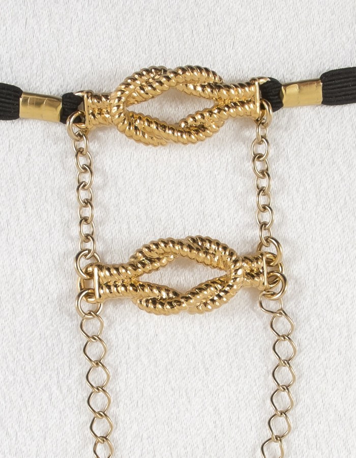 Carrick Bend - Gold Sailor Knot Penis Band