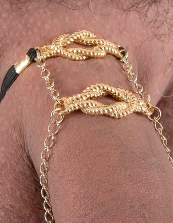 Carrick Bend - Gold Sailor Knot Penis Band