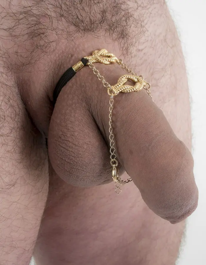 Carrick Bend - Gold Sailor Knot Penis Band