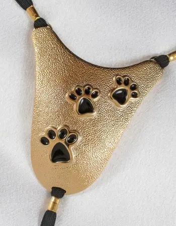 Cattracks - Gold Cat Paw G-String Jewelry
