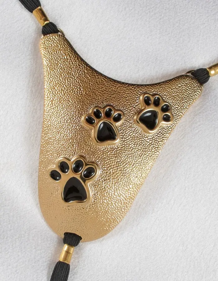 Cattracks - Gold Cat Paw G-String Jewelry